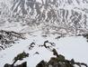 Skiing the righthand line of Double Barrel gully  Photo: Philip Ebert